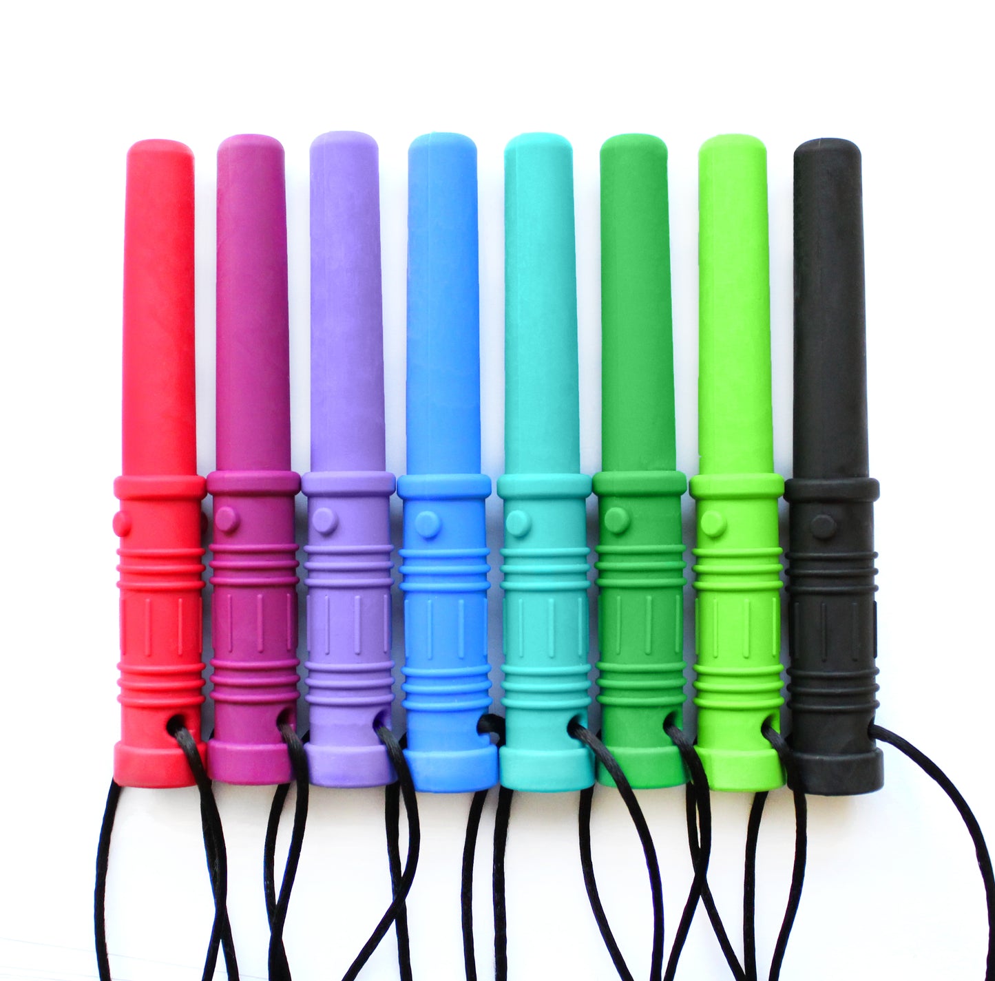 Row of Ark Bite Saber Chew Necklaces