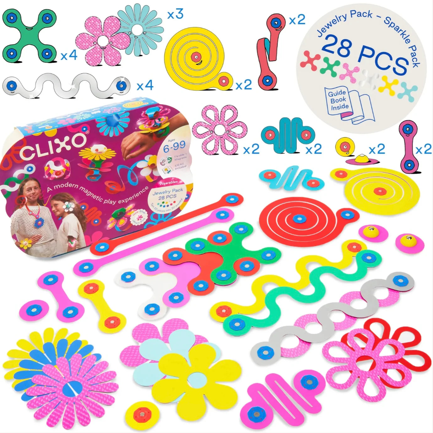 Clixo Jewelry Pack - 28 Pcs Set