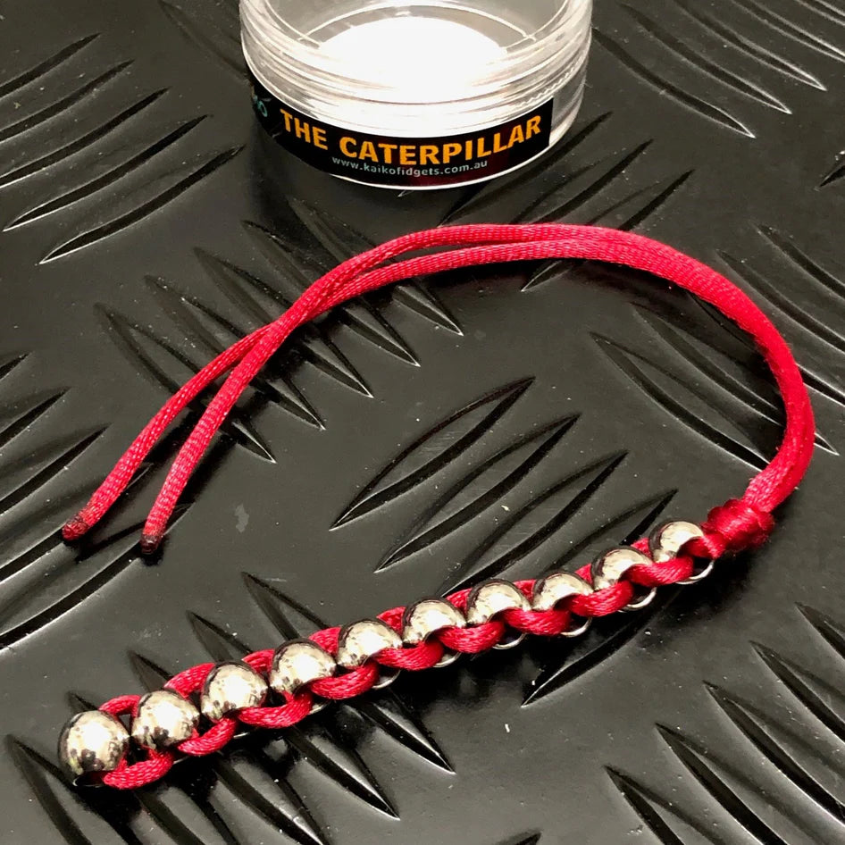 Kaiko Caterpillar Hand Fidget Red