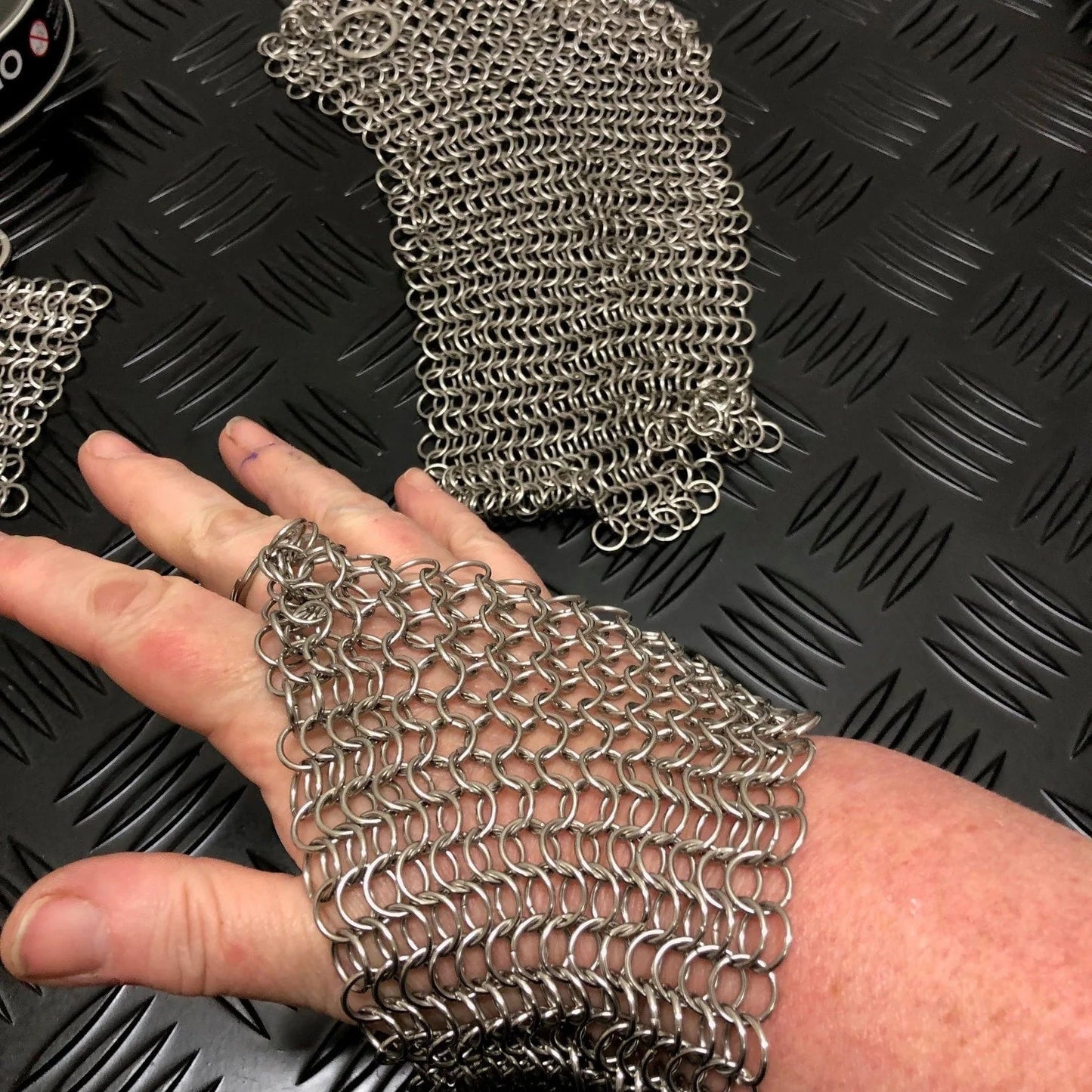Kaiko Chain Mail Trio Set Three Sizes one on hand