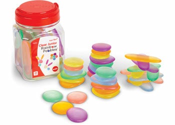 Junior Rainbow Pebbles Clear Colours Set 36