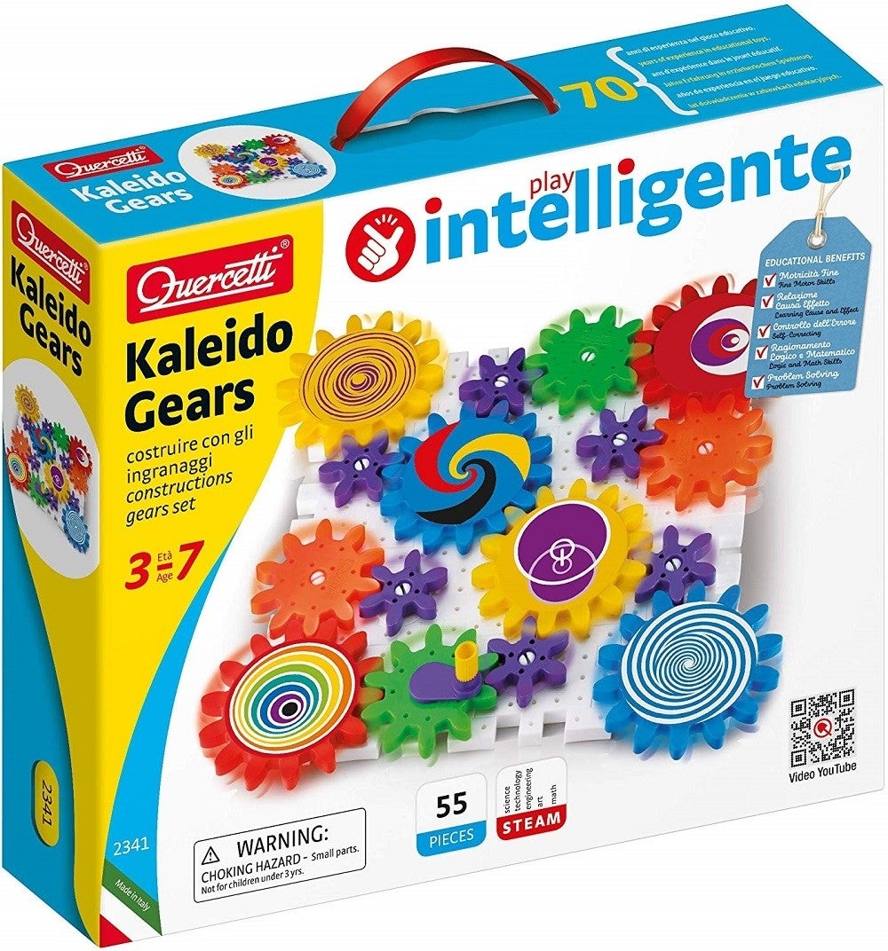 Quercetti Kaleido Gears 55 Piece Set