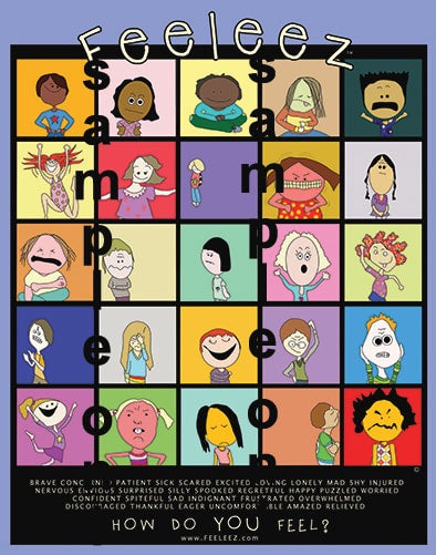 Feeleez Emotions Poster - Show How You Feel