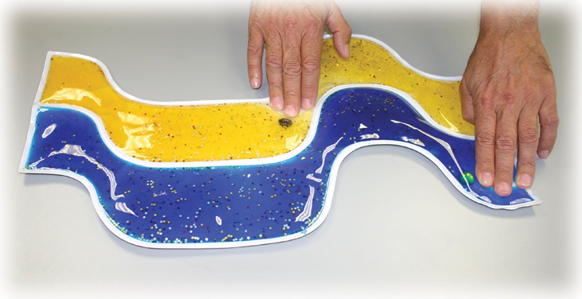 Two Track Gel Wave Pad