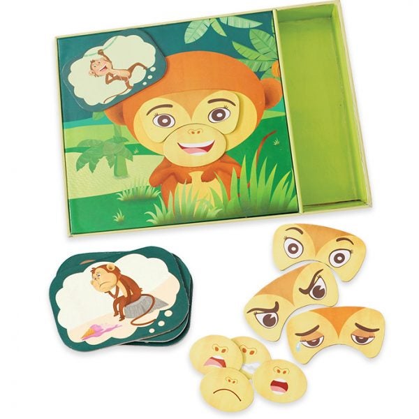 Chalk and Chuckles Monkey Expressions – Show What You Feel and Why - Board Game