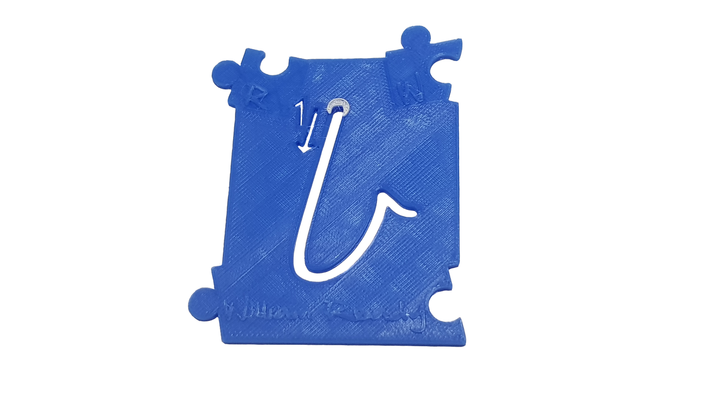 William Ready Lower Case Stencil Kit (Cursive)