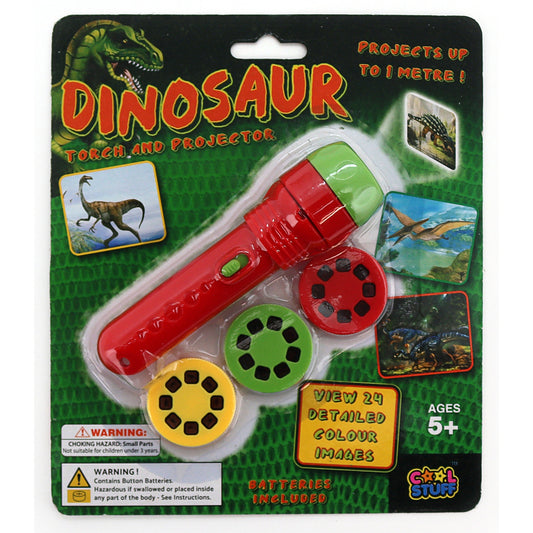 LED PROJECTOR TORCH WITH SLIDES - Dinosaurs