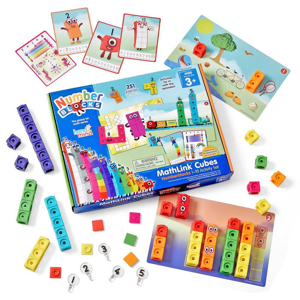Number Blocks Web Numberblocks Mathlink Cubes 1-10 Activity Set – Sensory Connect ABN ...