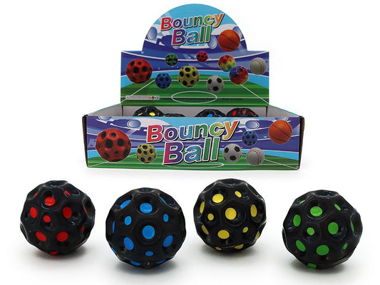 Black Colour Dot Bouncy Ball