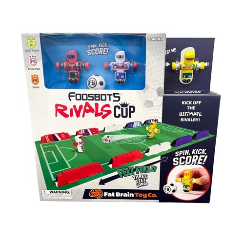 Fat Brain Toys Foosbots RIVALS - Single, On the Go or Australian Rivals Cup