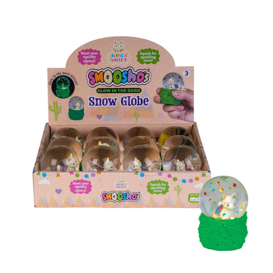 Smooshos Super Squeeze Diamond Glow in the Dark Globe Alpaca