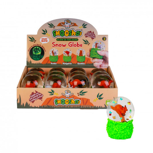 Smooshos Super Squeeze Diamond Glow in the Dark Globe Kangaroo