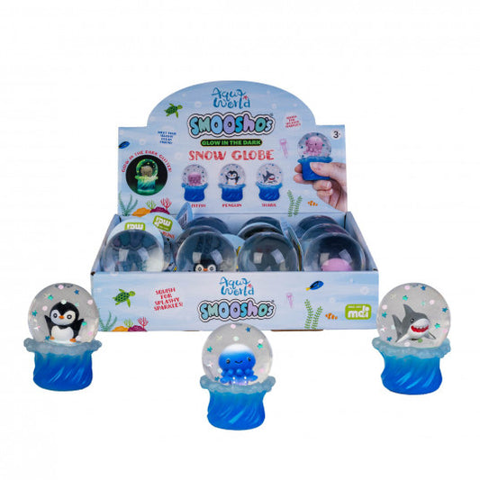 Smooshos Super Squeeze Diamond Glow in the Dark Globe Sea Animal