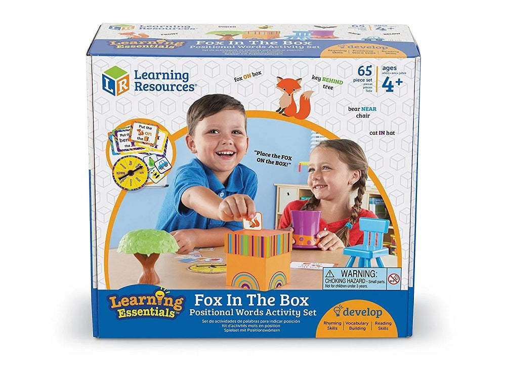 Fox in the Box Positional Words Activity Set
