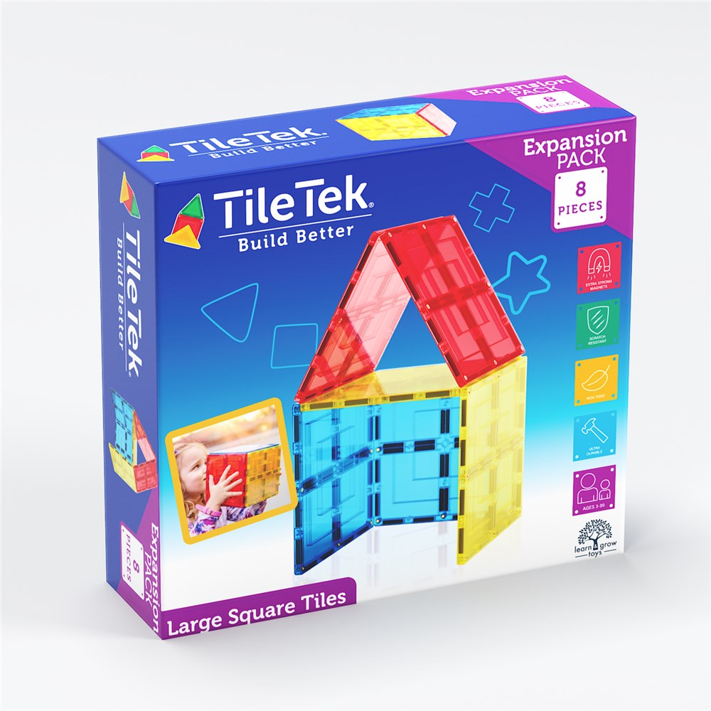 TileTek - 8 Piece Large Square Tiles Set
