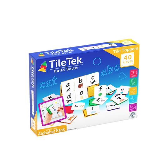 TileTek - 40 Piece Tile Topper - Alphabet LOWER Case Pack