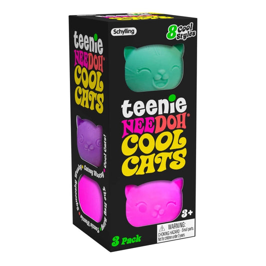 Schylling Cool Cats Teenie 3pk Nee Doh