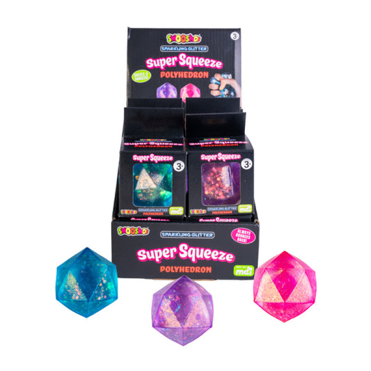 Smooshos Super Squeeze Glitter Polyhedron