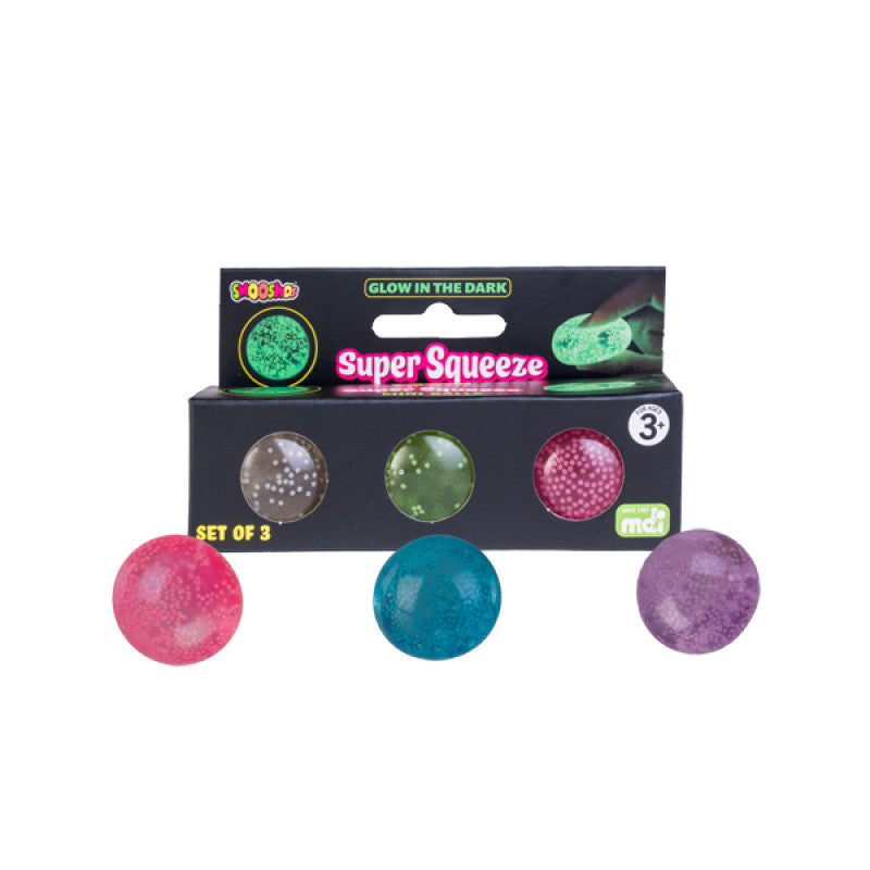 Smooshos Super Squeeze Glow in Dark Mini 3pk