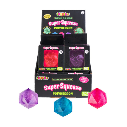 Smooshos Super Squeeze Polyhedron Glow in the Dark