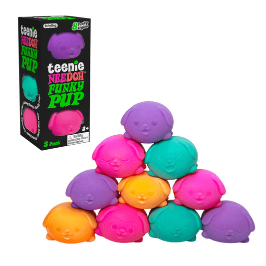 Schylling - Funky Pups Teenie Nee Doh (pk3)