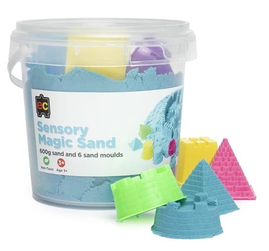 Sensory Magic Sand with Moulds 600gm Tub