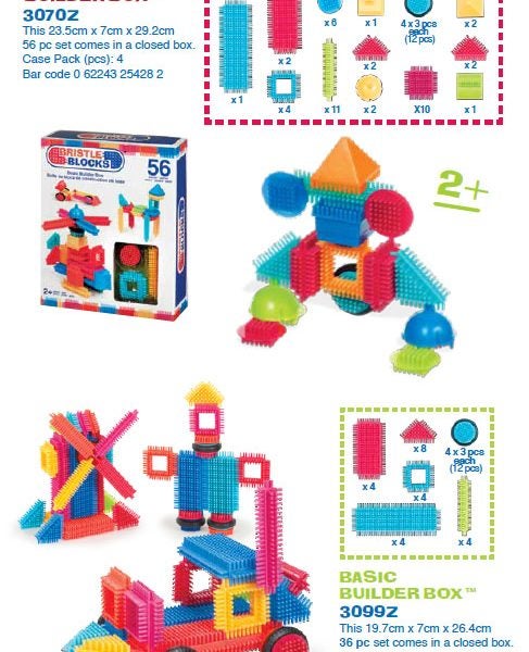 Bristle Blocks 56 Pcs