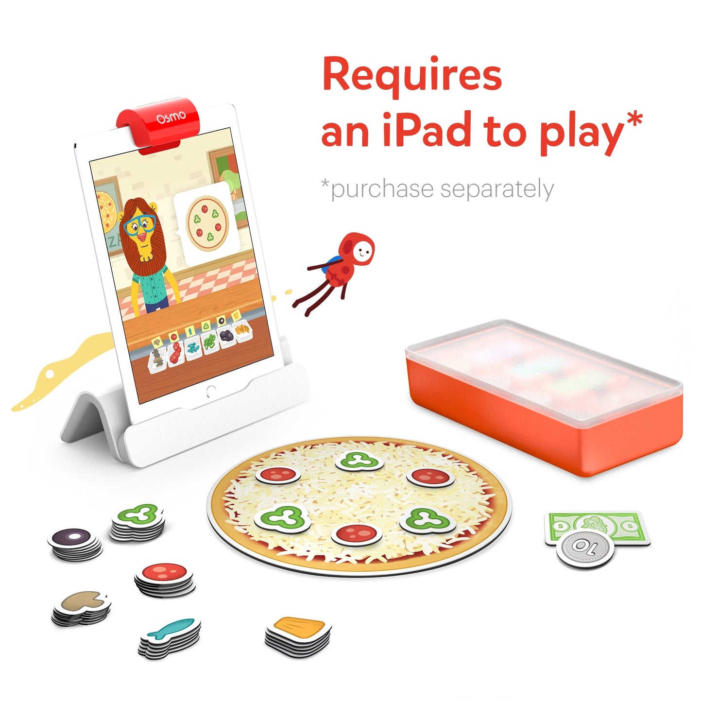 Osmo Pizza Co. Starter Kit for iPad for Ages 5-12 (Osmo Base included)