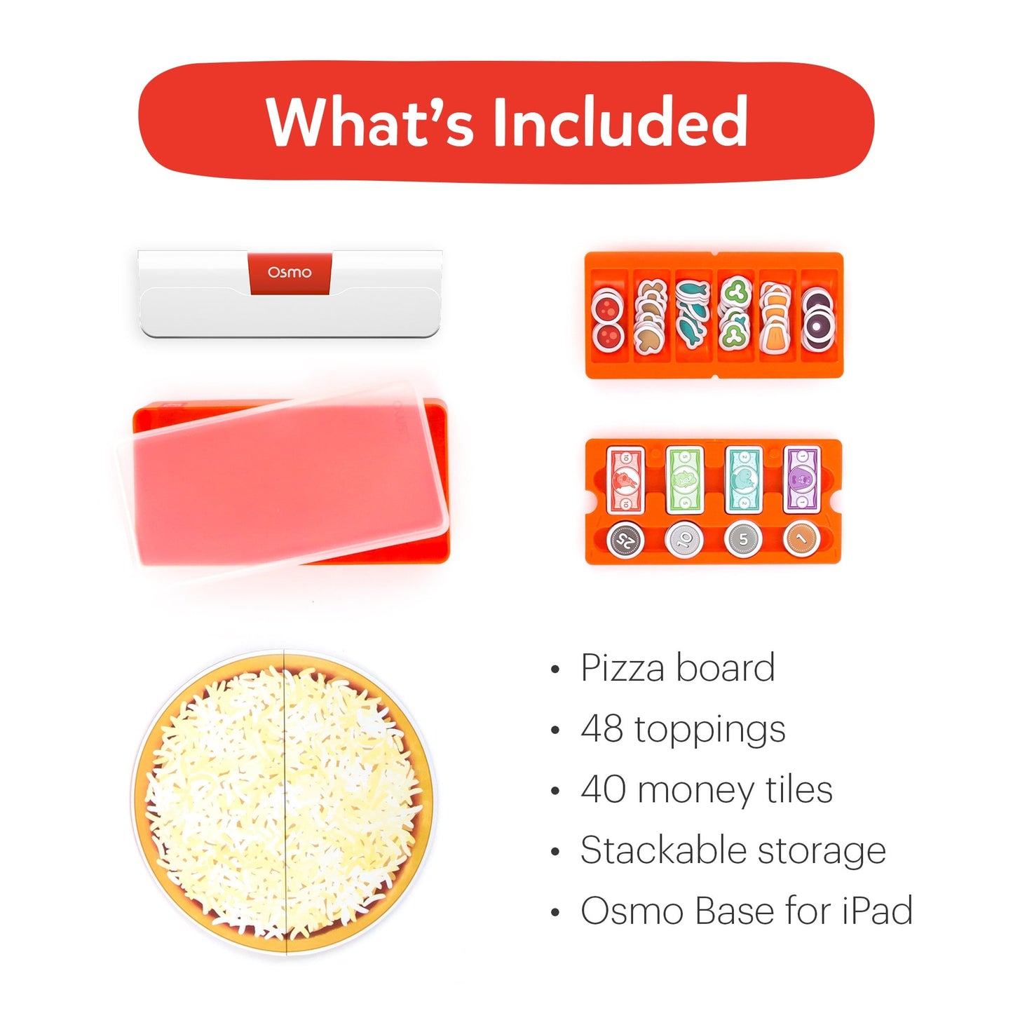 Osmo Pizza Co. Starter Kit for iPad for Ages 5-12 (Osmo Base included)