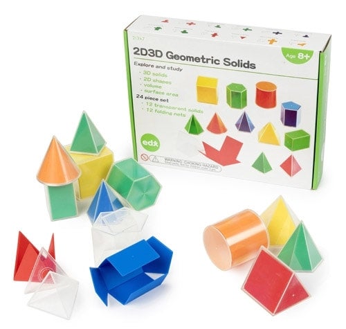 2D3D Geometric Solids Set