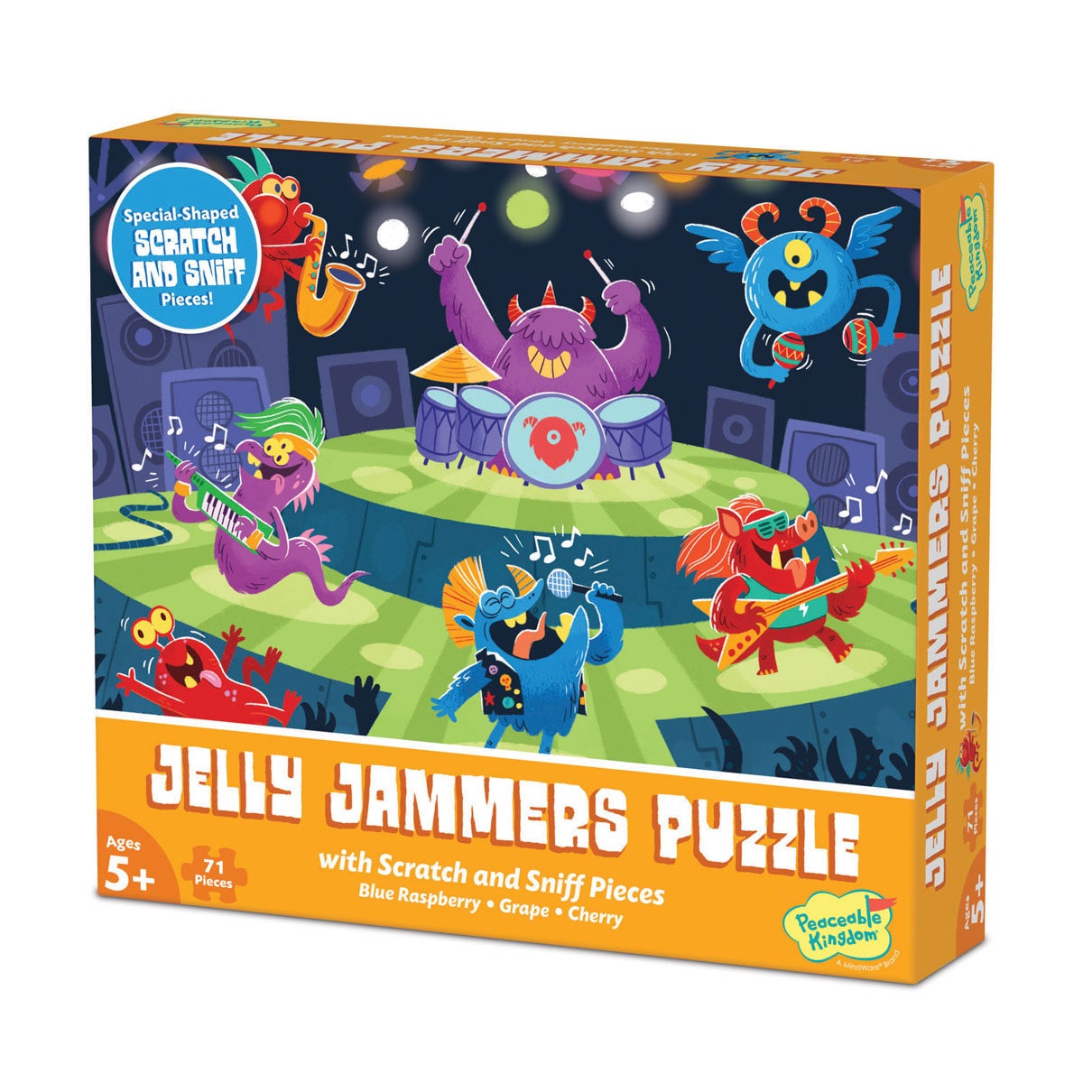 Peaceable Kingdom Scratch and Sniff Puzzle - Jelly Jammers