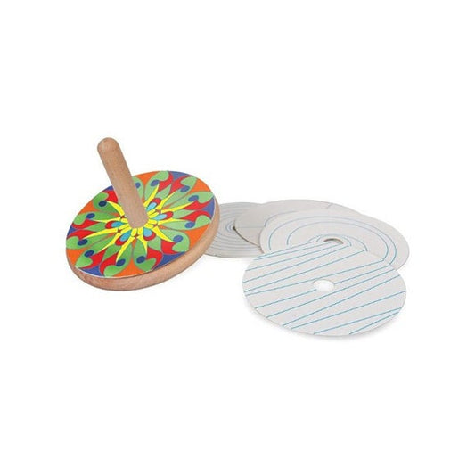 Colour and Spin Wooden Top