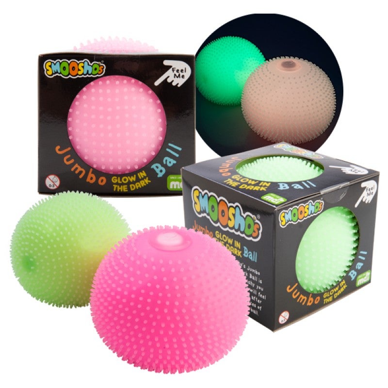 Smoosho Jumbo Spiky Glow in the Dark Ball
