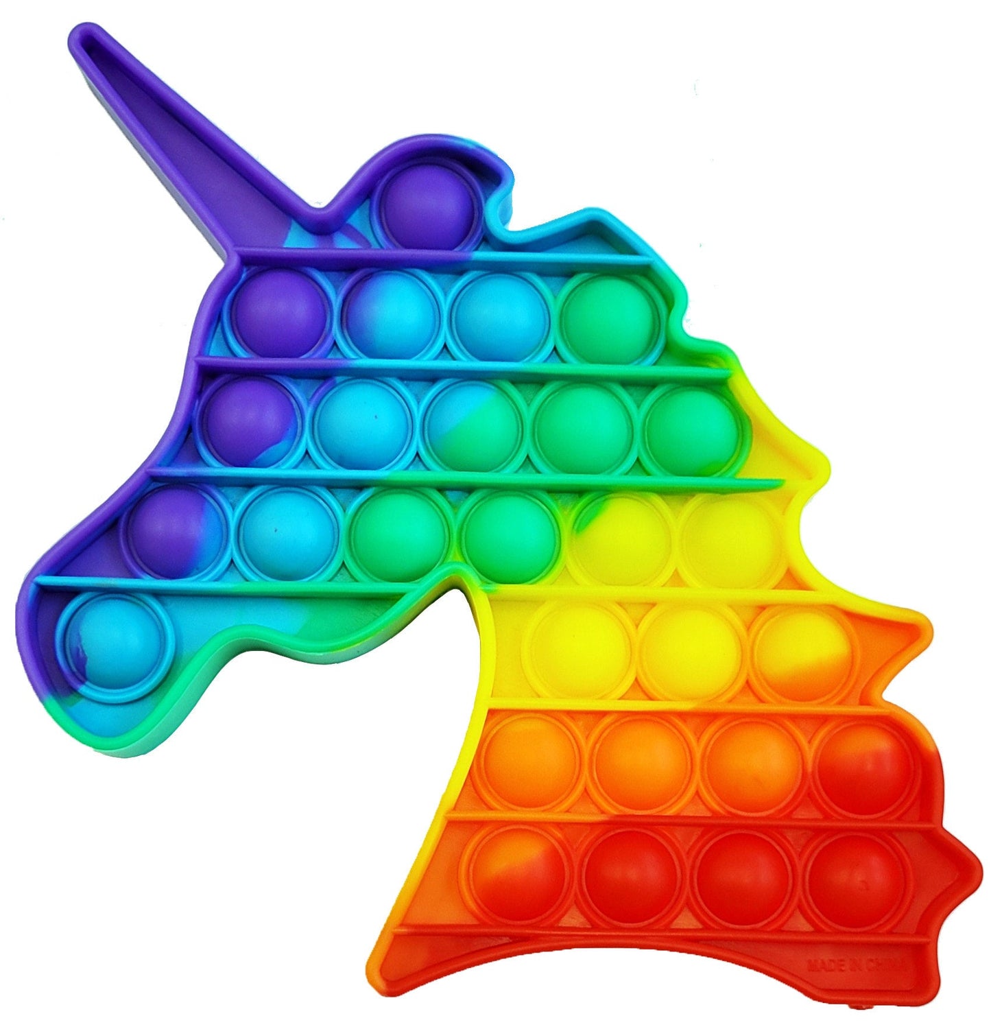 Push Bubble Pop Fidget 12.6cm Rainbow Unicorn