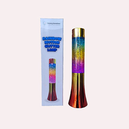 Rainbow Motion Glitter Lamp