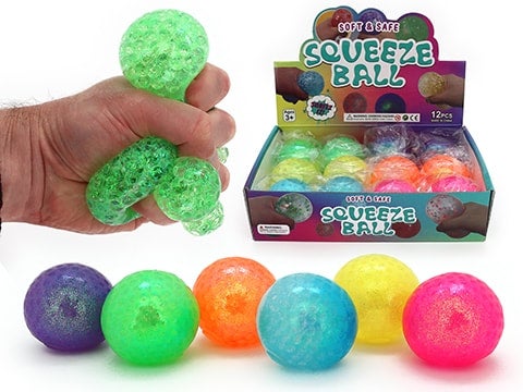 Squishy Orb Ball With Glitter