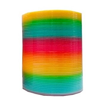 Rainbow Slinky Plastic