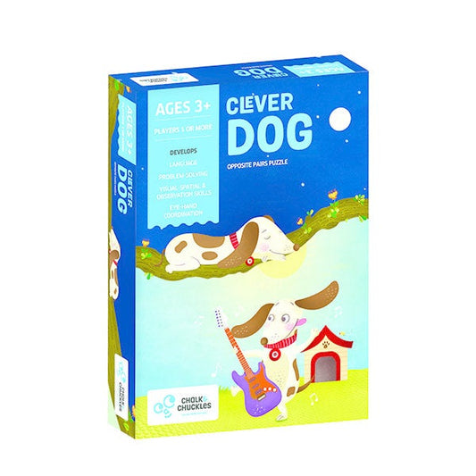 Chalk and Chuckles Clever Dog Counting - Opposite Pairs Matching Board Game