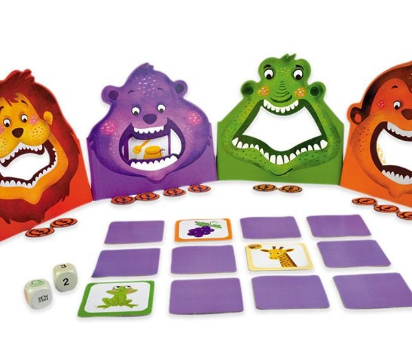 Chalk and Chuckles Hungrry Four - Memory and Movement Board Game