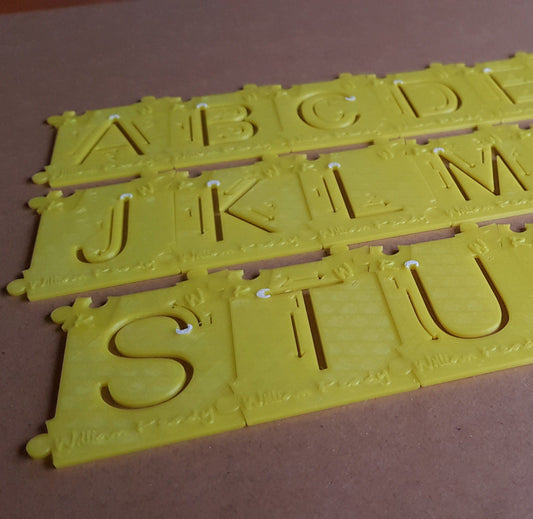 William Ready Upper Case Letter Stencil Kit