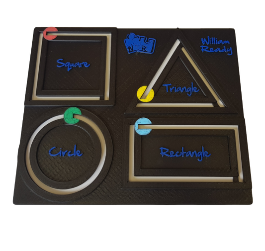 William Ready Finger and Pencil Shapes Pre Writing Board